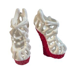 Monster High Doll Shoes For Ghoulia Yelps Ghouls Night Out Red White